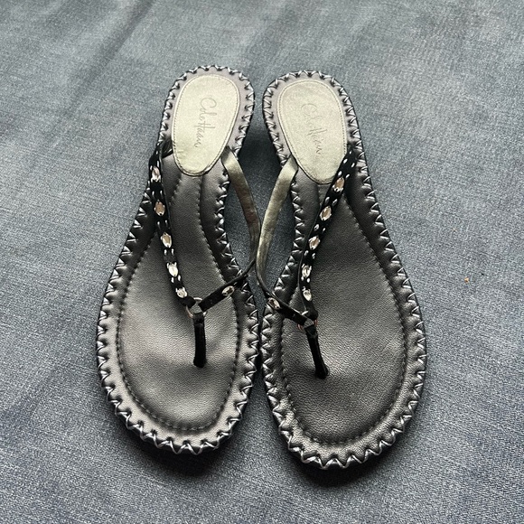 Vintage early 2000s Cole Haan Dava Thong Sandals - Picture 1 of 6